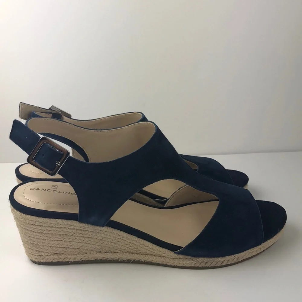 NEW Bandolino Natasha Espadrille Wedges 9.5 - Picture 3 of 9